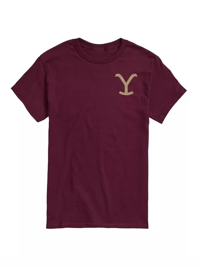 Мужская футболка с коротким рукавом Hybrid Apparel Yellowstone Logo AIRWAVES — изображение 1 из 9, красный