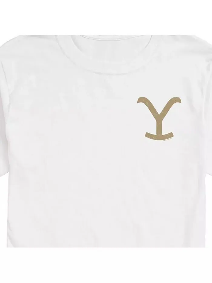 Мужская футболка с коротким рукавом Hybrid Apparel Yellowstone Logo AIRWAVES — изображение 5 из 9, красный