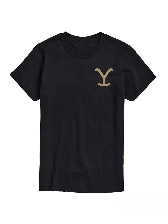 Мужская футболка с коротким рукавом Hybrid Apparel Yellowstone Logo AIRWAVES — изображение 8 из 8, белый