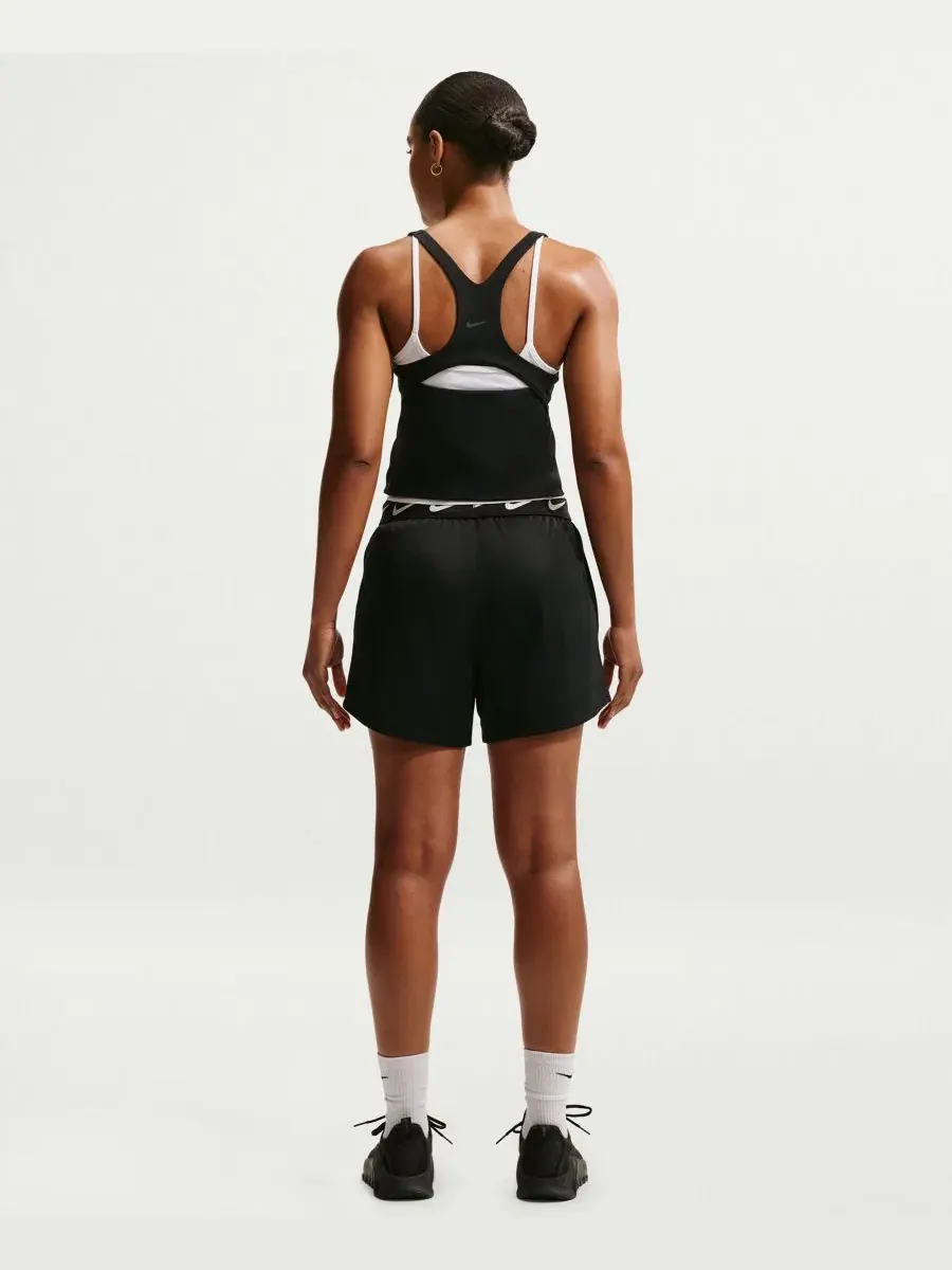 Женские шорты Attack Dri-FIT со средней посадкой Nike — изображение 5 из 5, черный/черный/белый