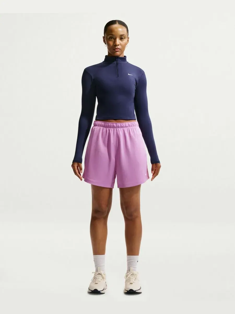 Женские шорты Attack Dri-FIT со средней посадкой Nike — изображение 1 из 6, светлый/розовый/белый