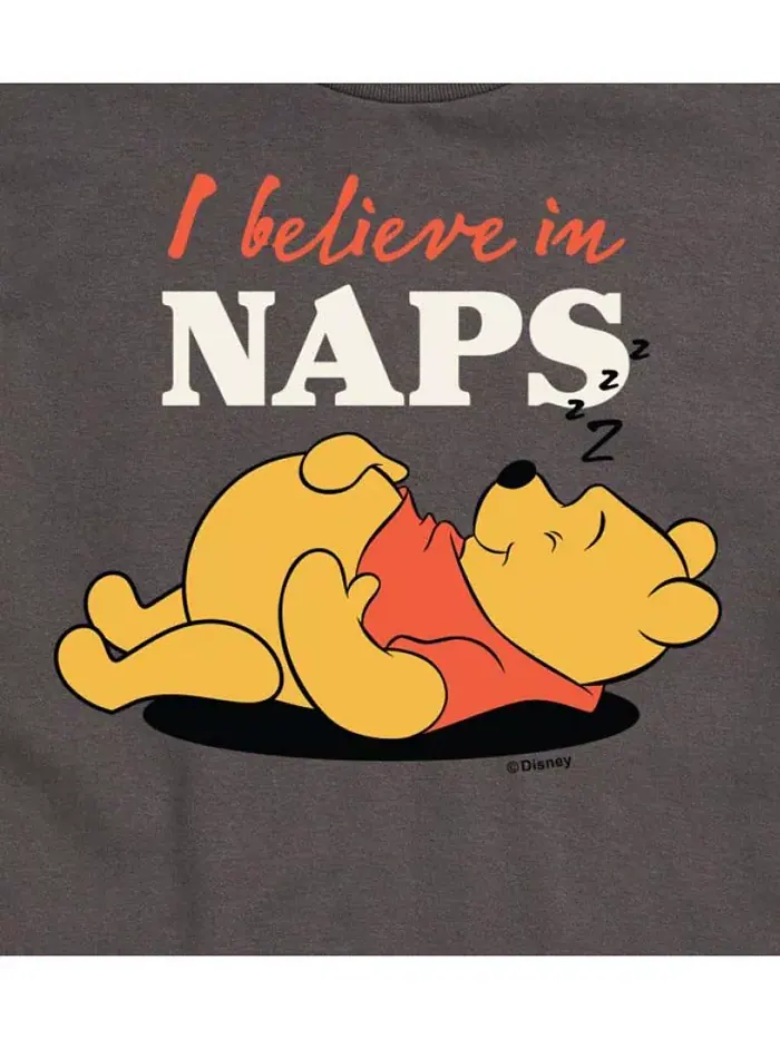Гибридный мужской футболка с коротким рукавом Winnie the Pooh Naps AIRWAVES — изображение 3 из 9, темно-серый