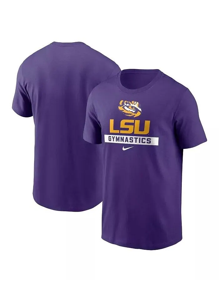 Мужская фиолетовая футболка для гимнастики LSU Tigers Nike — изображение 1 из 3, фиолетовый