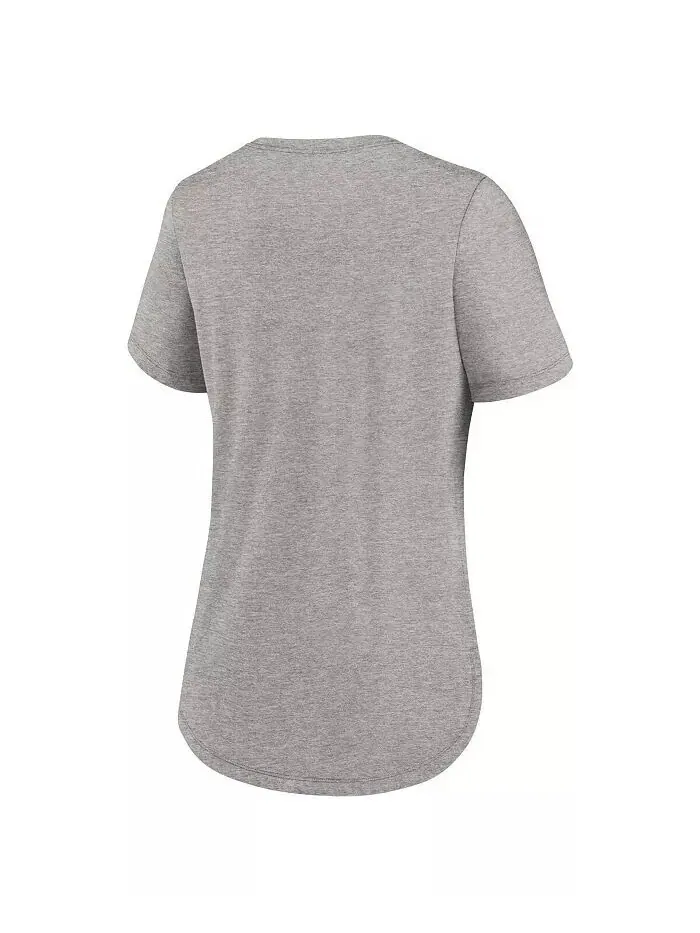 Женская футболка цвета три-смеси Heather Charcoal New York Jets Fashion Tri-Blend Nike — изображение 3 из 3, темно-серый