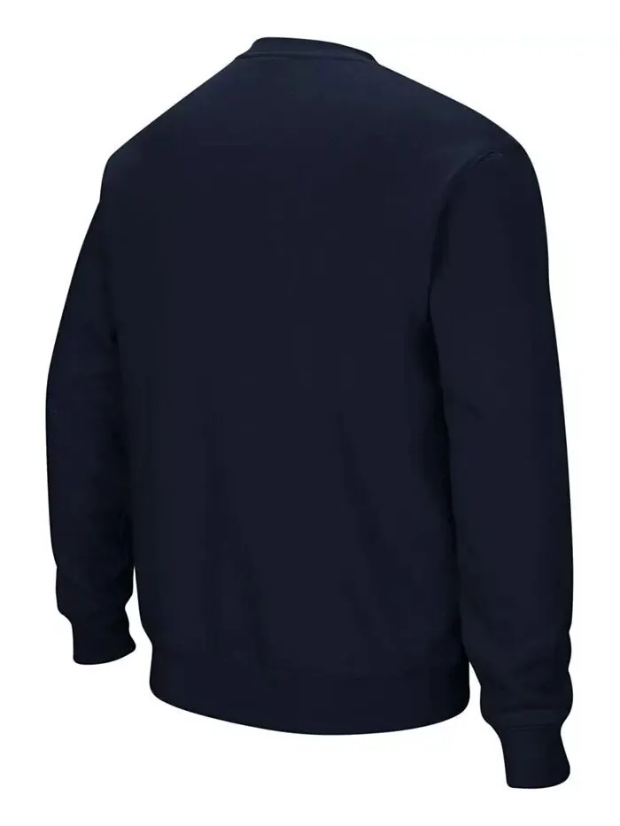 Мужская темно-синяя толстовка Midshipmen Arch and Logo Crew Neck Colosseum — изображение 3 из 7, темно-синий