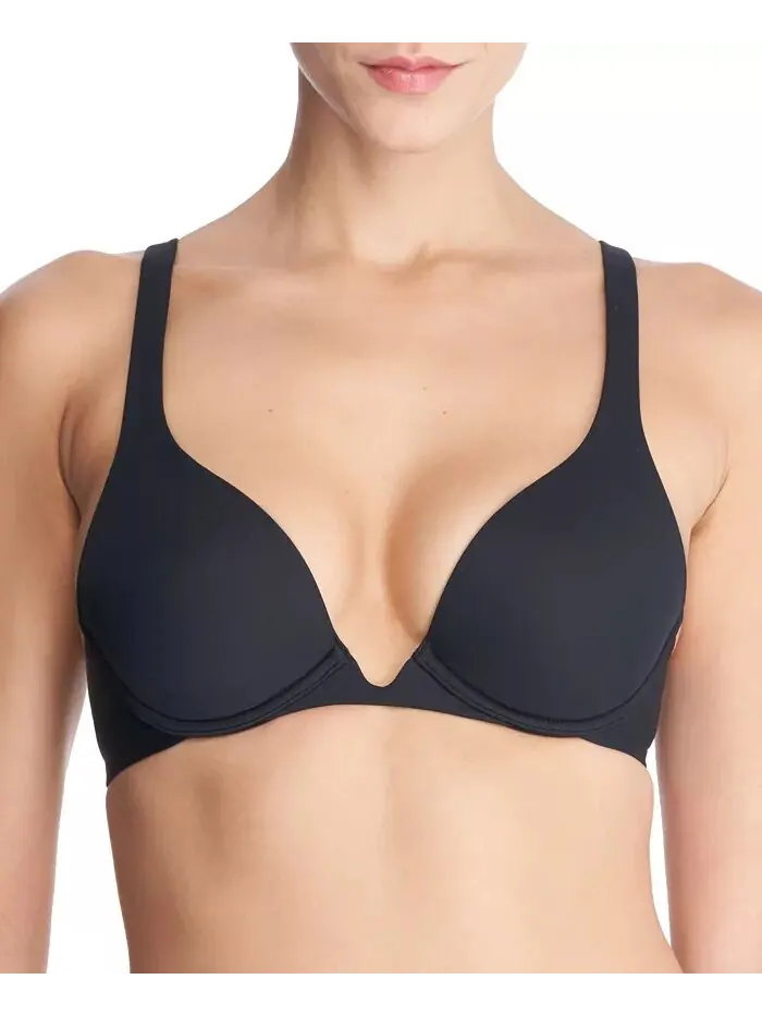 Женский бюстгальтер Verge Convertible Plunge Contour на косточках 722326 Natori — изображение 1 из 4, черный