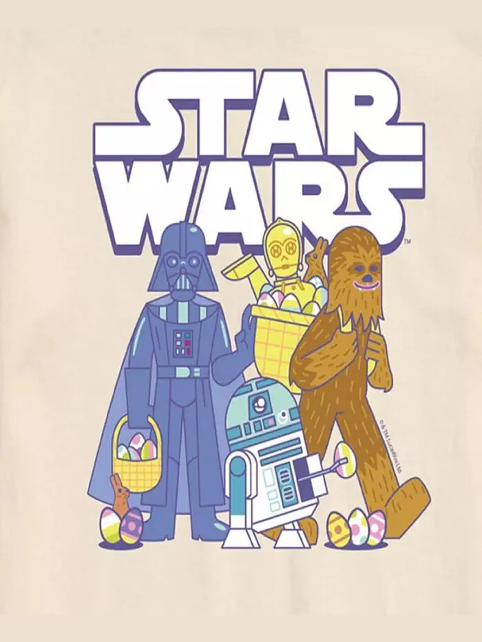 Мужская футболка с коротким рукавом Star Wars Easter AIRWAVES — изображение 3 из 3, бежевый/хаки