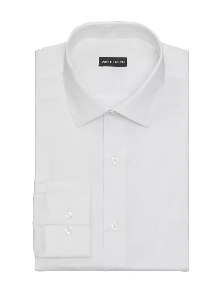 Мужская рубашка Regular Fit Everyday Defense Van Heusen — изображение 3 из 6, белый