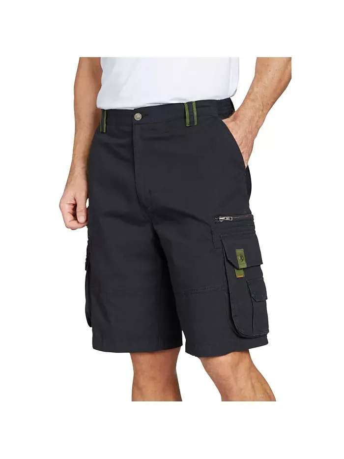 Мужские шорты-карго Ripstop от KingSize Boulder Creek — черный
