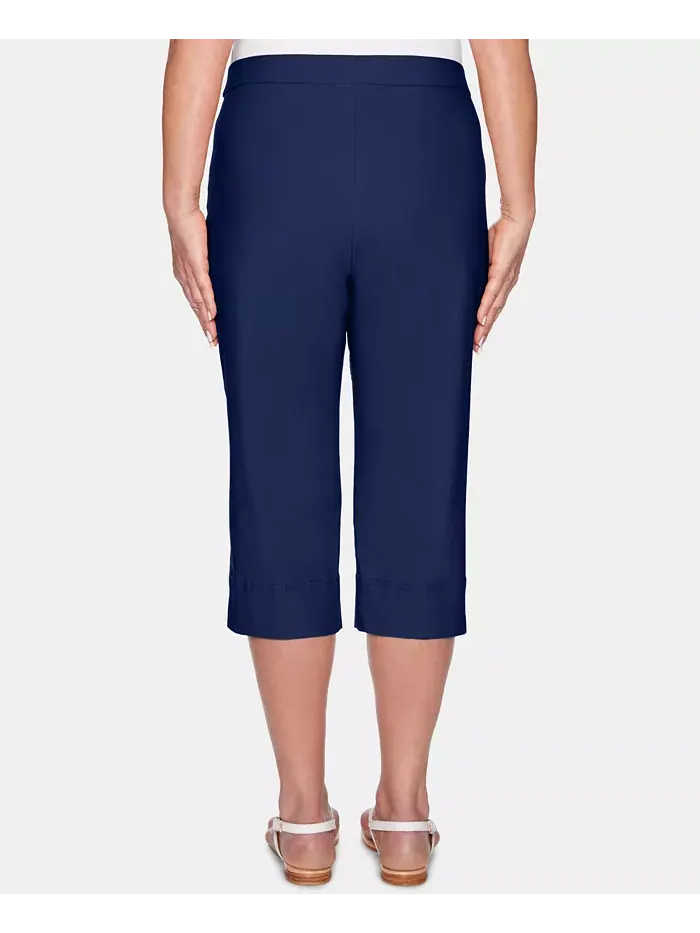 Укороченные классические брюки-кюлоты Petite Classic Allure Super Stretch Pull-On Clam Digger — изображение 2 из 5