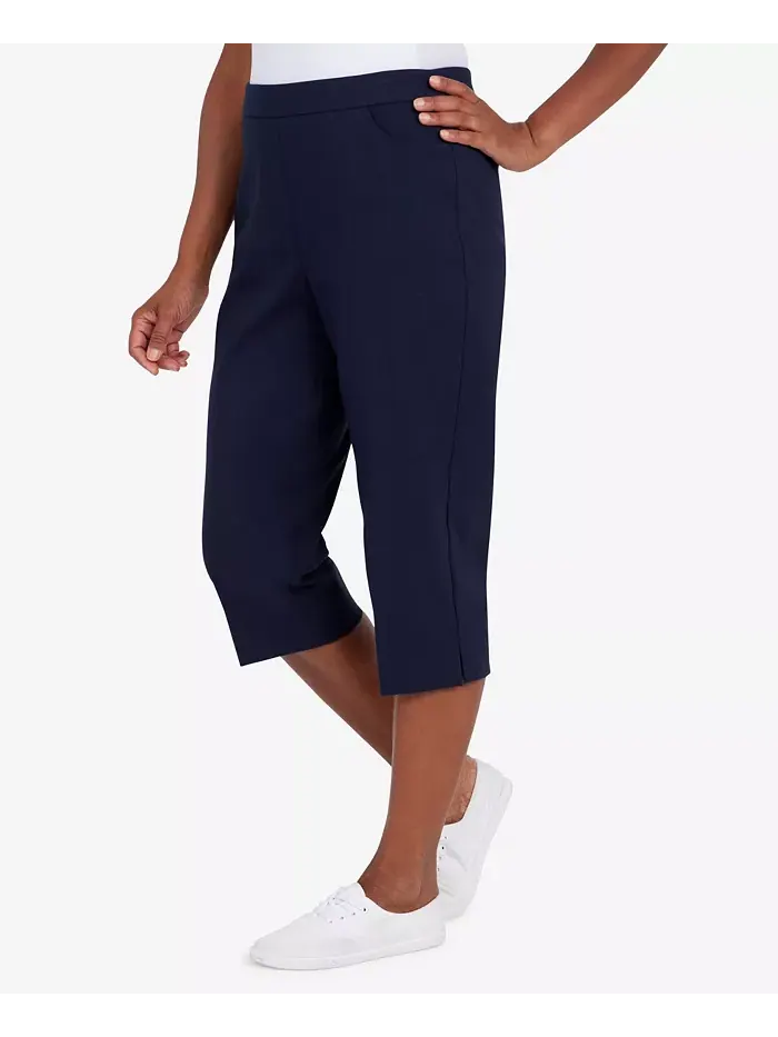 Укороченные классические брюки-кюлоты Petite Classic Allure Super Stretch Pull-On Clam Digger — изображение 4 из 5