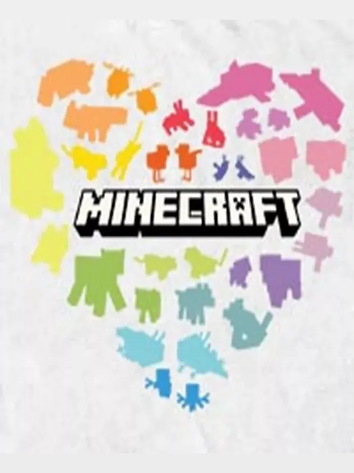 Мужская футболка с коротким рукавом Minecraft Heart Fifth Sun — изображение 3 из 3, белый