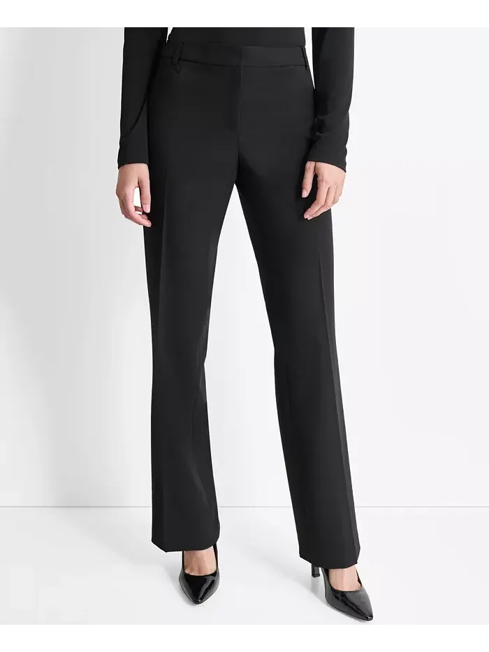 Женские брюки Modern Fit с плоской передней частью DKNY — изображение 1 из 6, черный