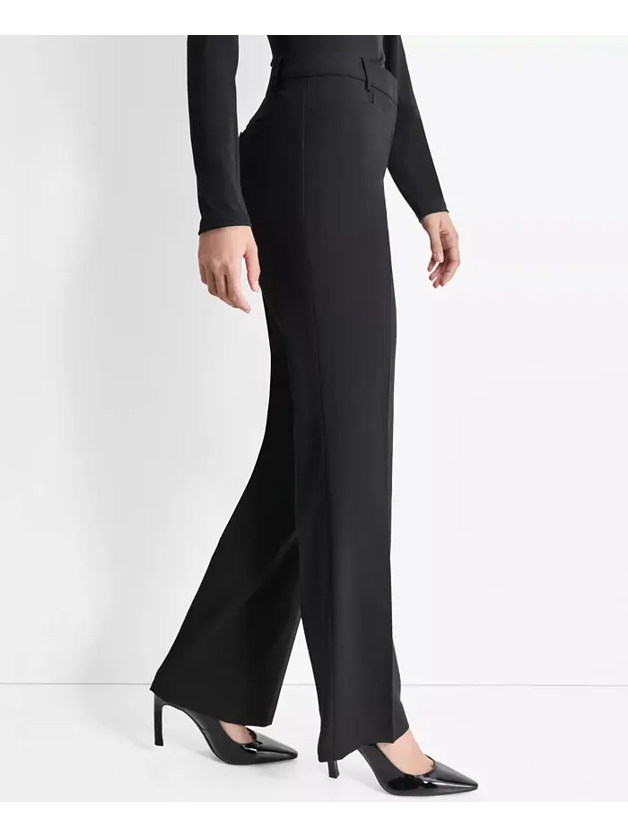 Женские брюки Modern Fit с плоской передней частью DKNY — изображение 3 из 6, черный