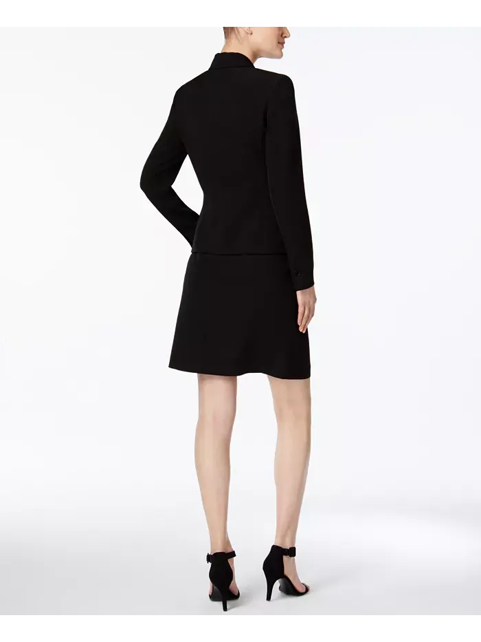 Юбка-костюм с одной пуговицей и силуэтом А-силуэта из коллекции Missy & Petite Executive Collection — изображение 2 из 9