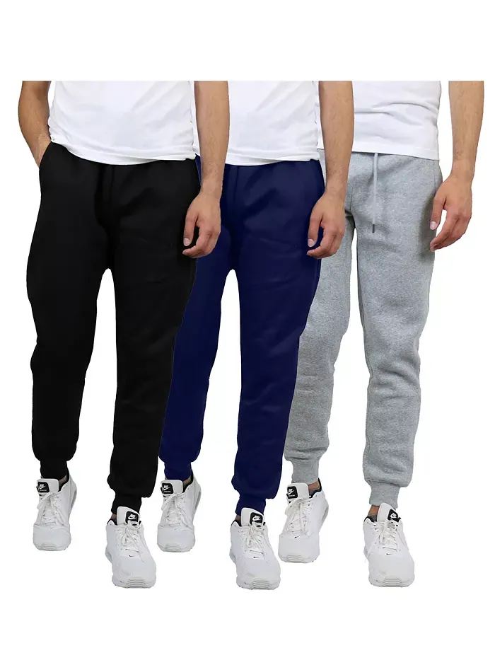 Мужские классические флисовые спортивные брюки Modern Fit Heavyweight - набор из 3 шт Blue Ice — изображение 1 из 5