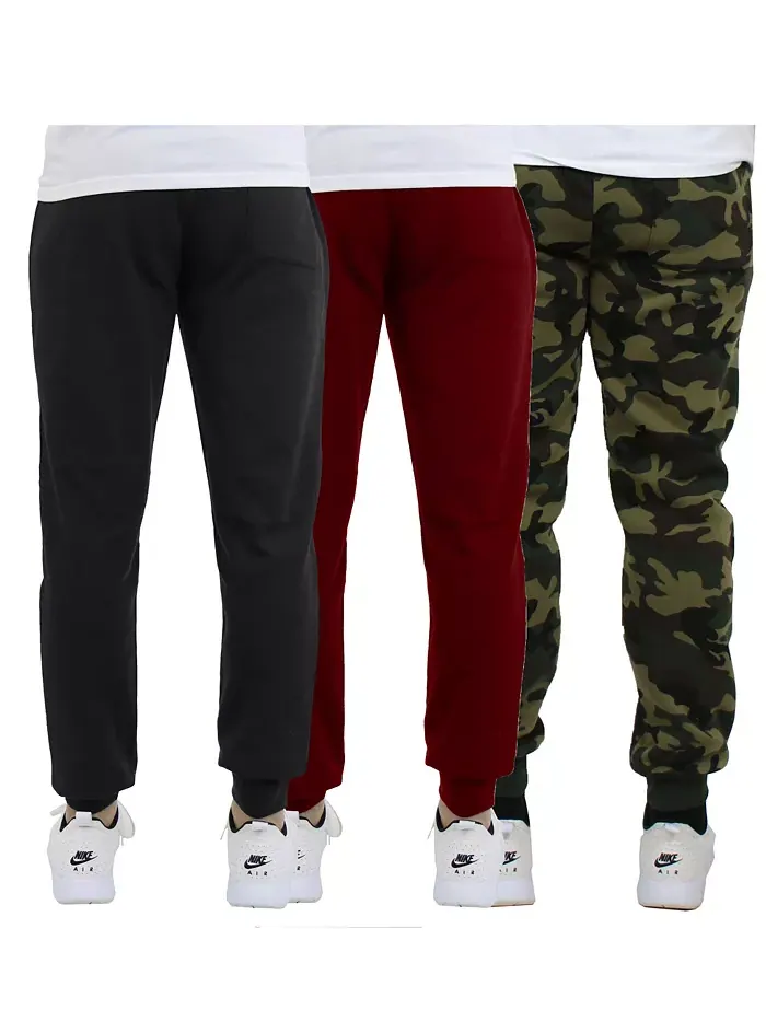Мужские классические флисовые спортивные брюки Modern Fit Heavyweight - набор из 3 шт Blue Ice — изображение 2 из 5