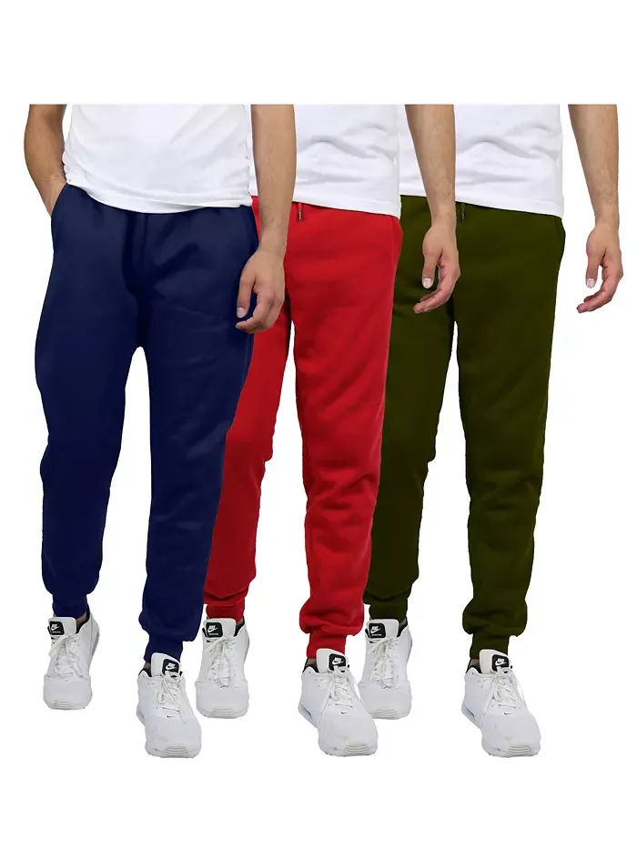 Мужские классические флисовые спортивные брюки Modern Fit Heavyweight - набор из 3 шт Blue Ice — изображение 1 из 5