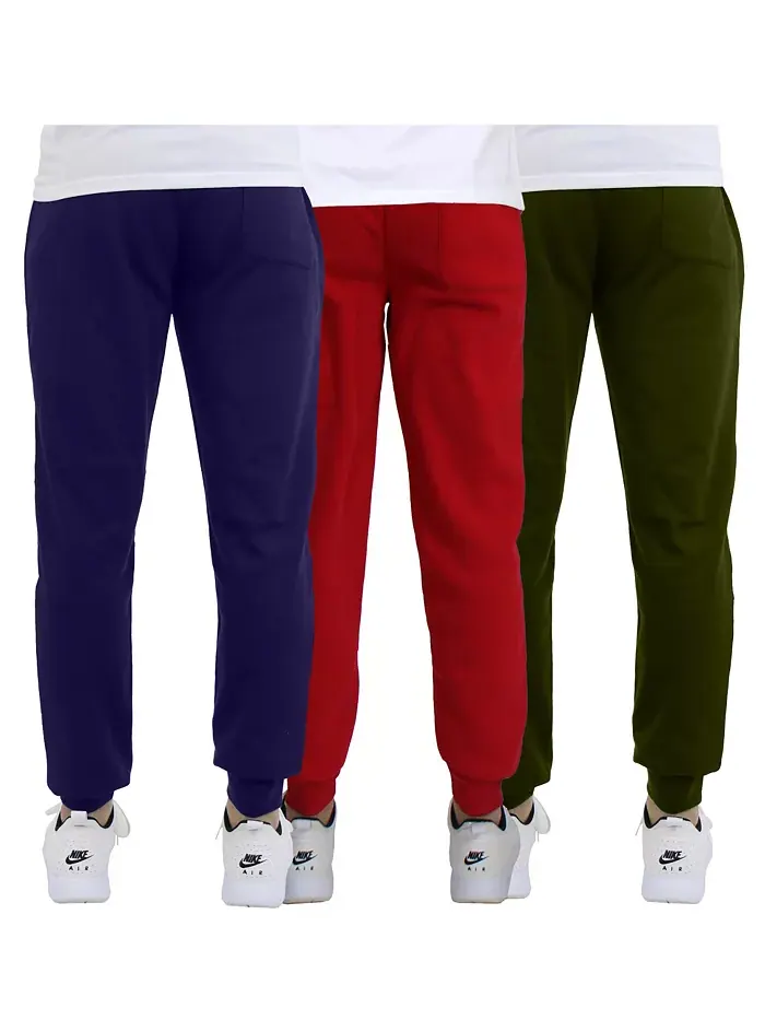Мужские классические флисовые спортивные брюки Modern Fit Heavyweight - набор из 3 шт Blue Ice — изображение 2 из 5