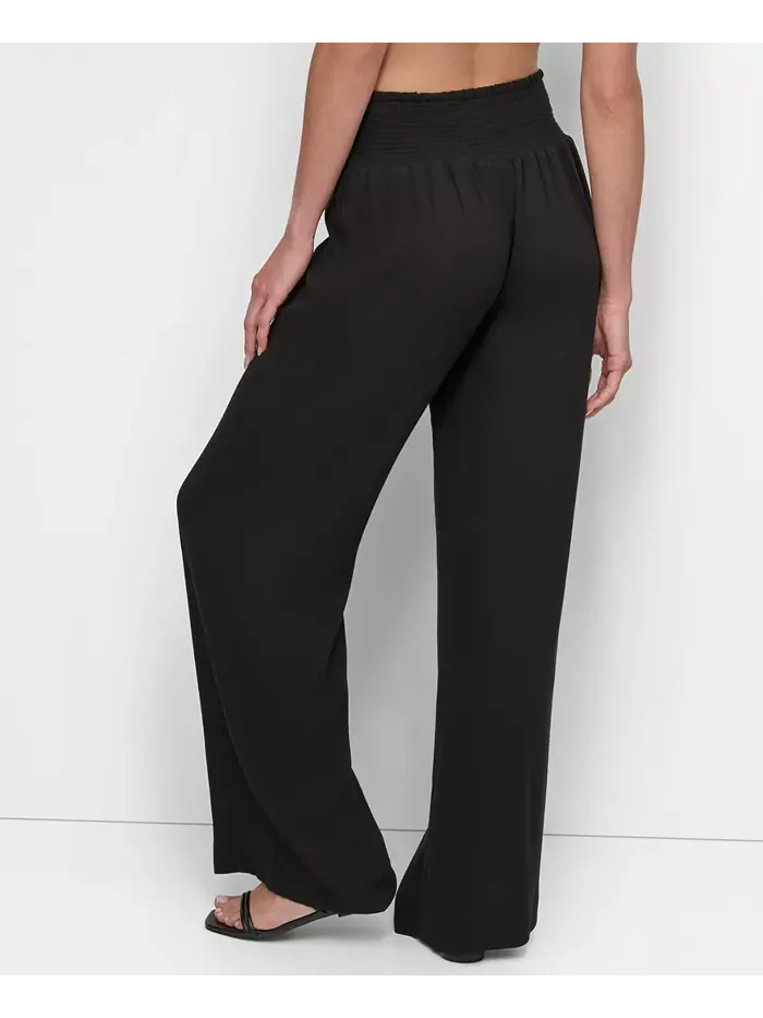 Женские брюки на резинке со сборкой на талии DKNY — изображение 4 из 4, черный