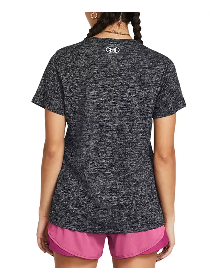 Женский топ с коротким рукавом Tech Twist Under Armour — изображение 3 из 3, розовый