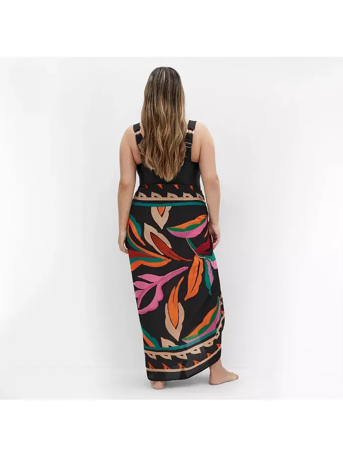 Купальник Plus Size Maui 1 Piece CITY CHIC — изображение 3 из 4, черный