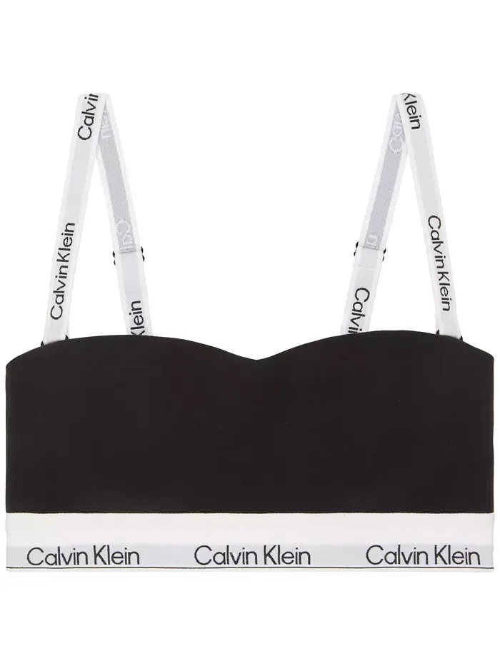 Женский бюстгальтер-бандо Icon Cotton QF8497 Calvin Klein — изображение 1 из 2, черный