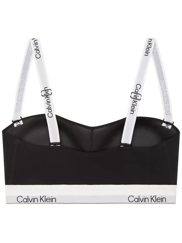 Женский бюстгальтер-бандо Icon Cotton QF8497 Calvin Klein — изображение 2 из 2, черный