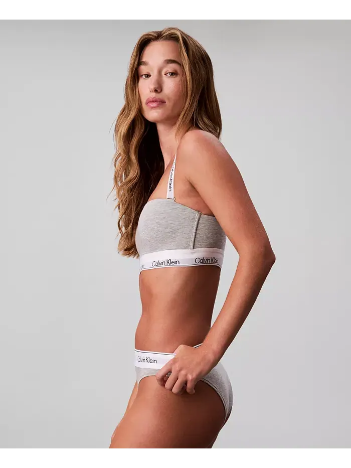 Женский бюстгальтер-бандо Icon Cotton QF8497 Calvin Klein — изображение 2 из 5, ландыш