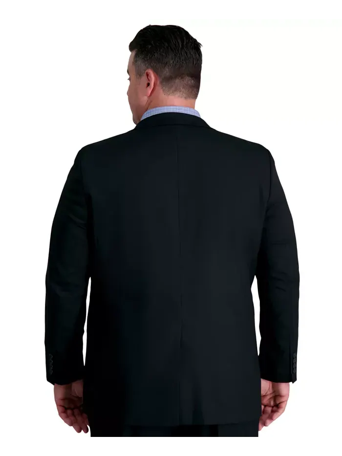 Мужской пиджак JMH Big & Tall Classic Fit из костюмного гарнитура Haggar — изображение 2 из 4, черный