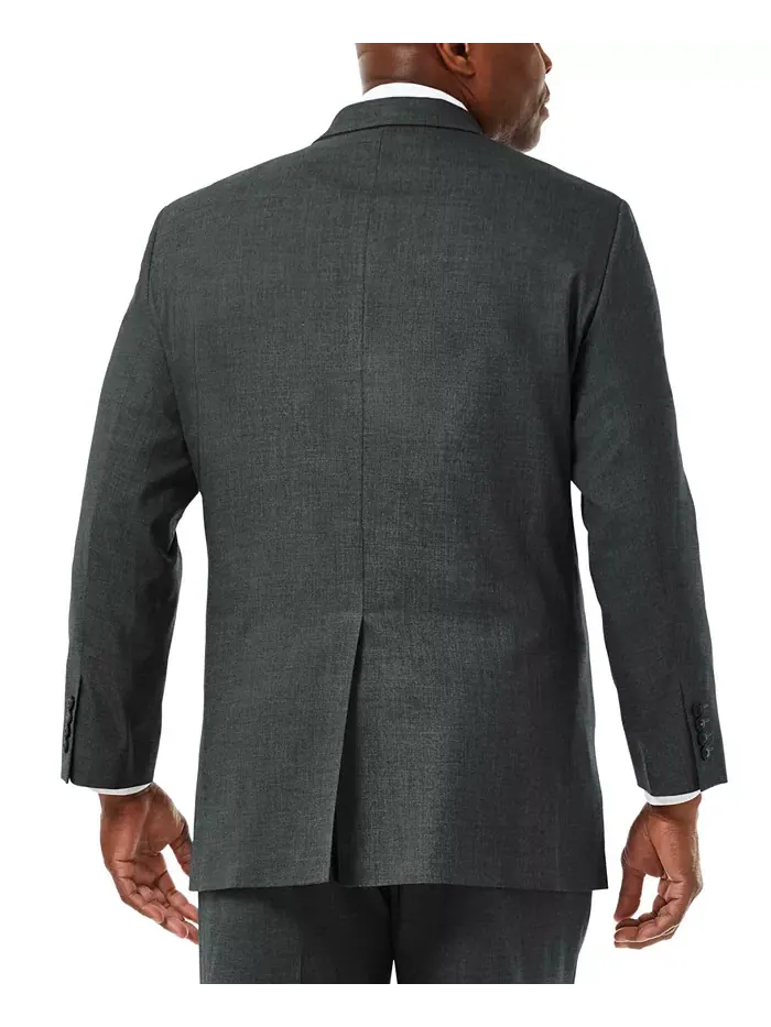 Мужской пиджак JMH Big & Tall Classic Fit из костюмного гарнитура Haggar — изображение 3 из 5, серый