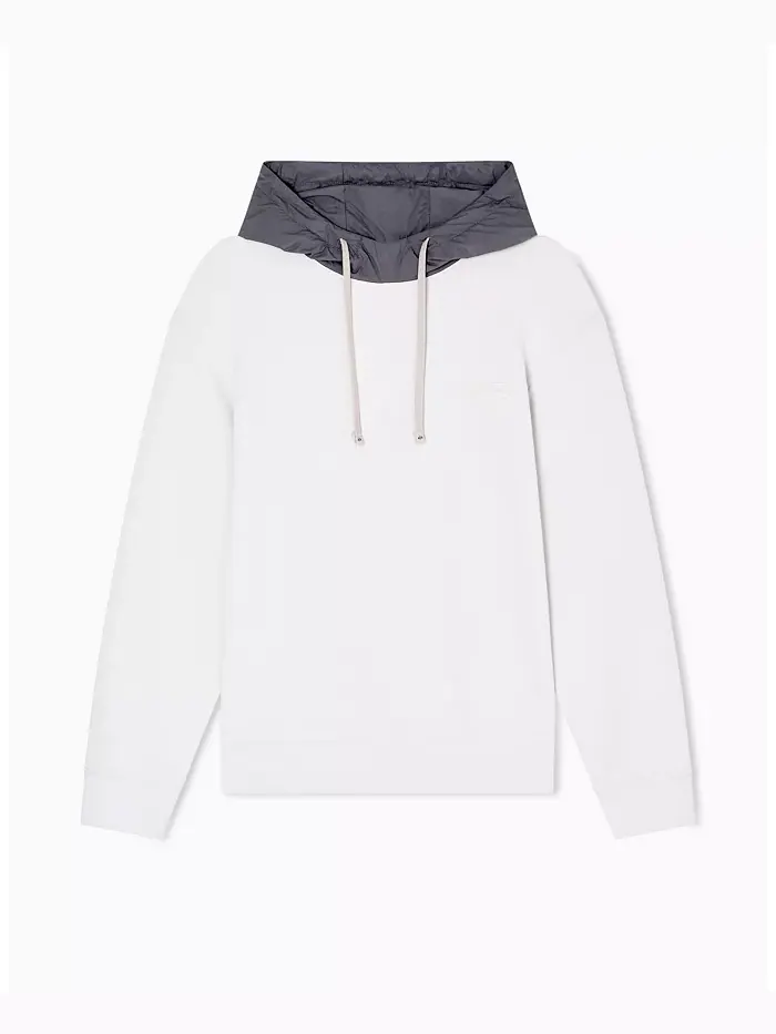 Мужской уютный худи с цветными блоками из пике A|X Armani Exchange — изображение 5 из 5, бежевый/бежевый