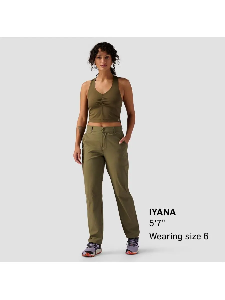 Женские брюки Wasatch Ripstop Trail Pant для походов и скалолазания Backcountry — изображение 3 из 7, каламата