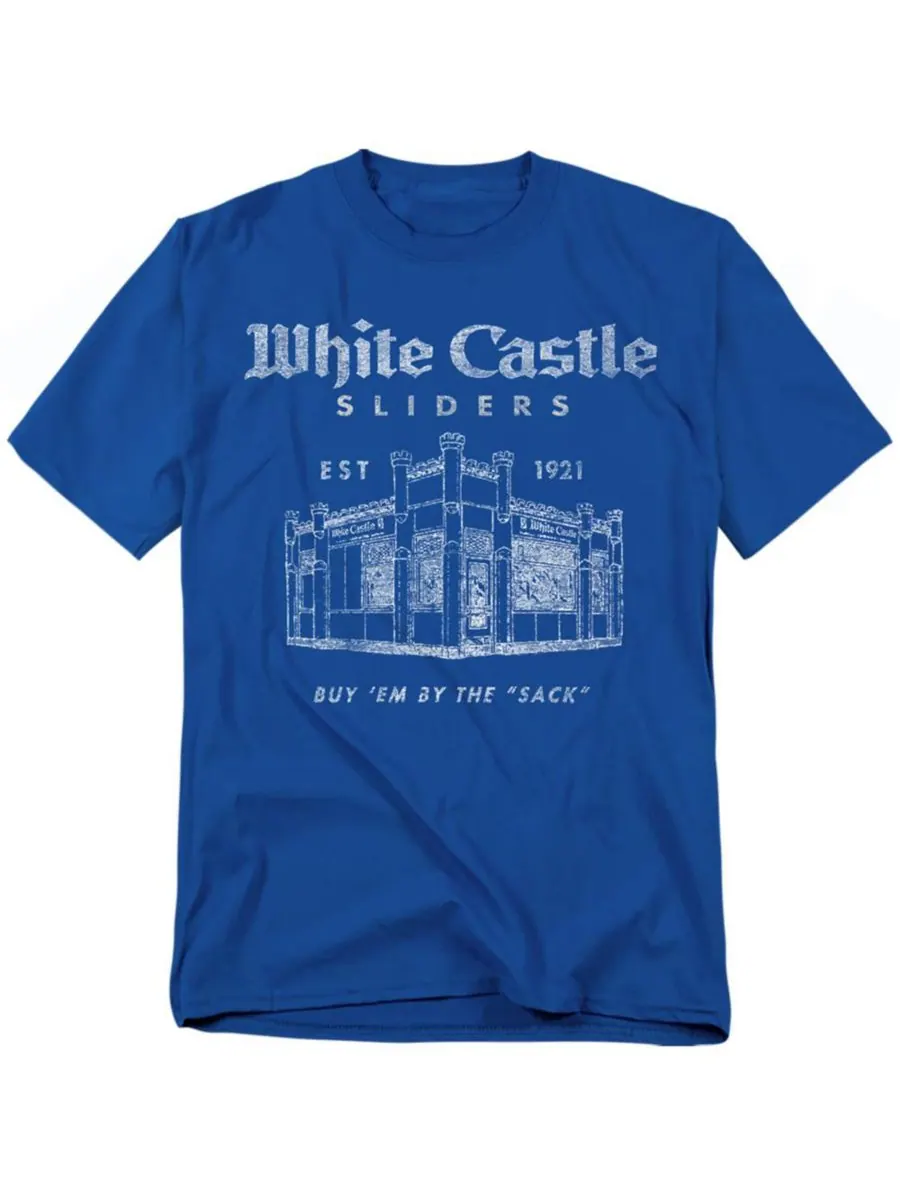 Футболка больших размеров (в мешках) White Castle — синий