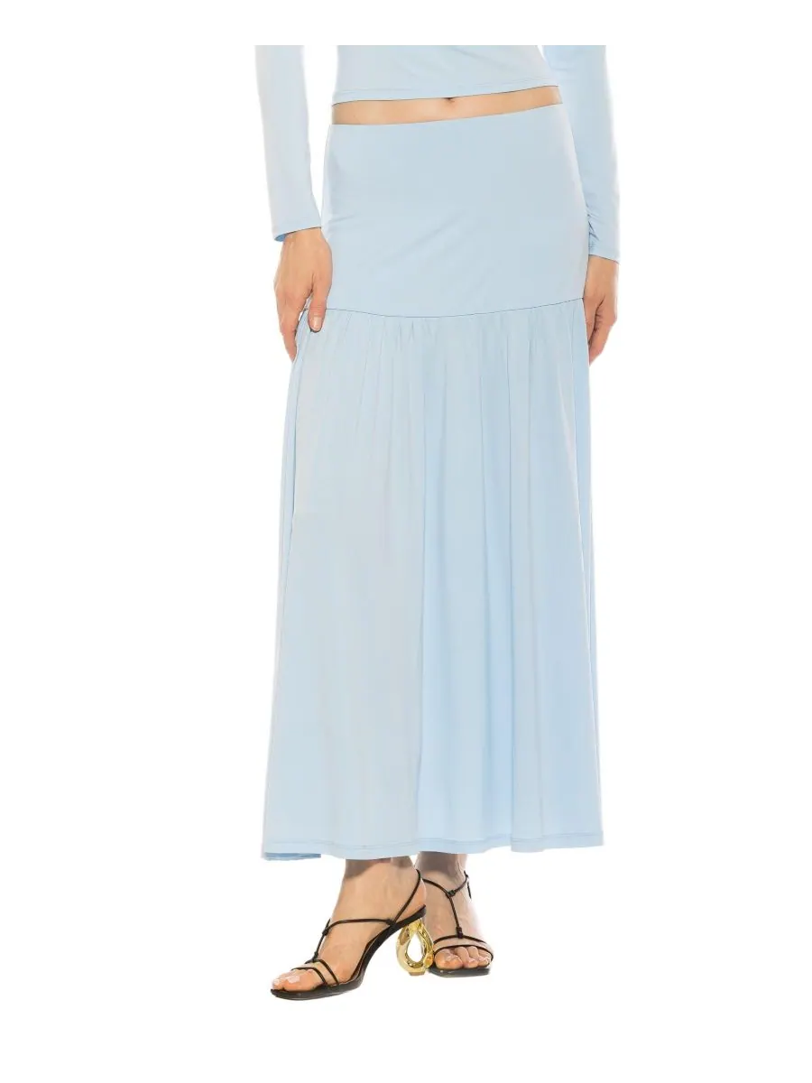 Женская макси-юбка Lia с присборенной отделкой Alexia Admor — изображение 1 из 3, синий
