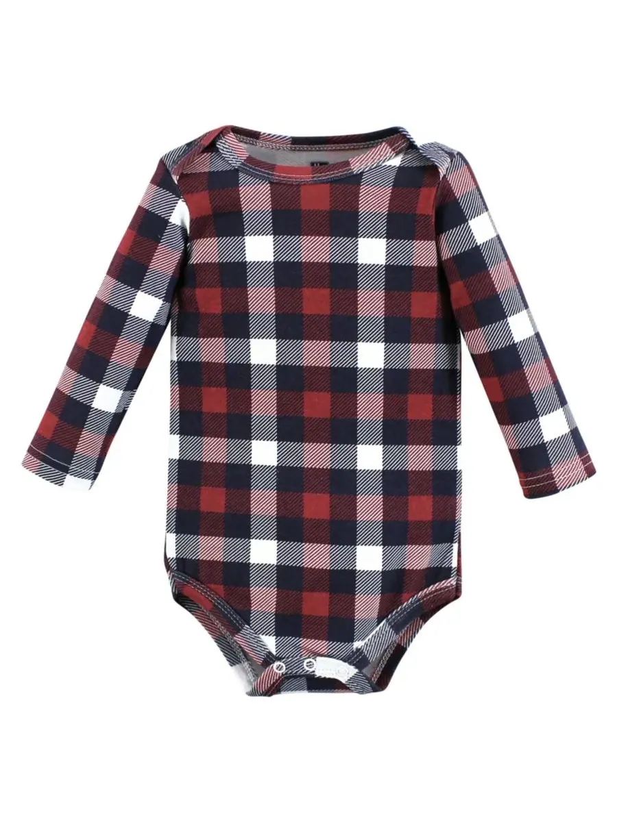 Мягкие хлопковые боди с длинными рукавами, комплект из 5 штук Hudson Baby, Moosing Around — изображение 5 из 7