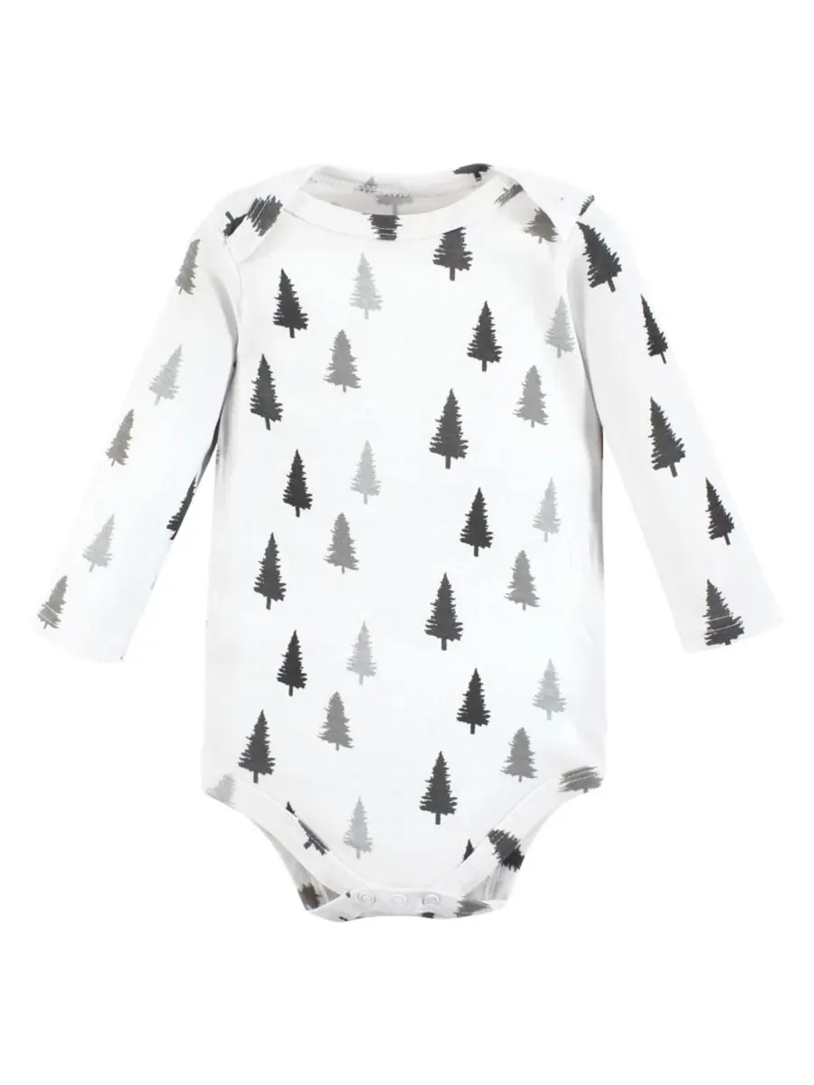 Мягкие хлопковые боди с длинными рукавами, комплект из 5 штук Hudson Baby, Moosing Around — изображение 7 из 7