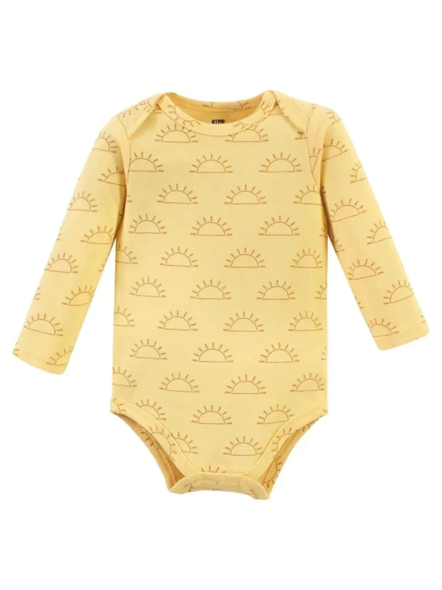 Мягкие хлопковые боди с длинными рукавами, комплект из 5 штук Hudson Baby, Kind Human 5 Pack — изображение 4 из 7