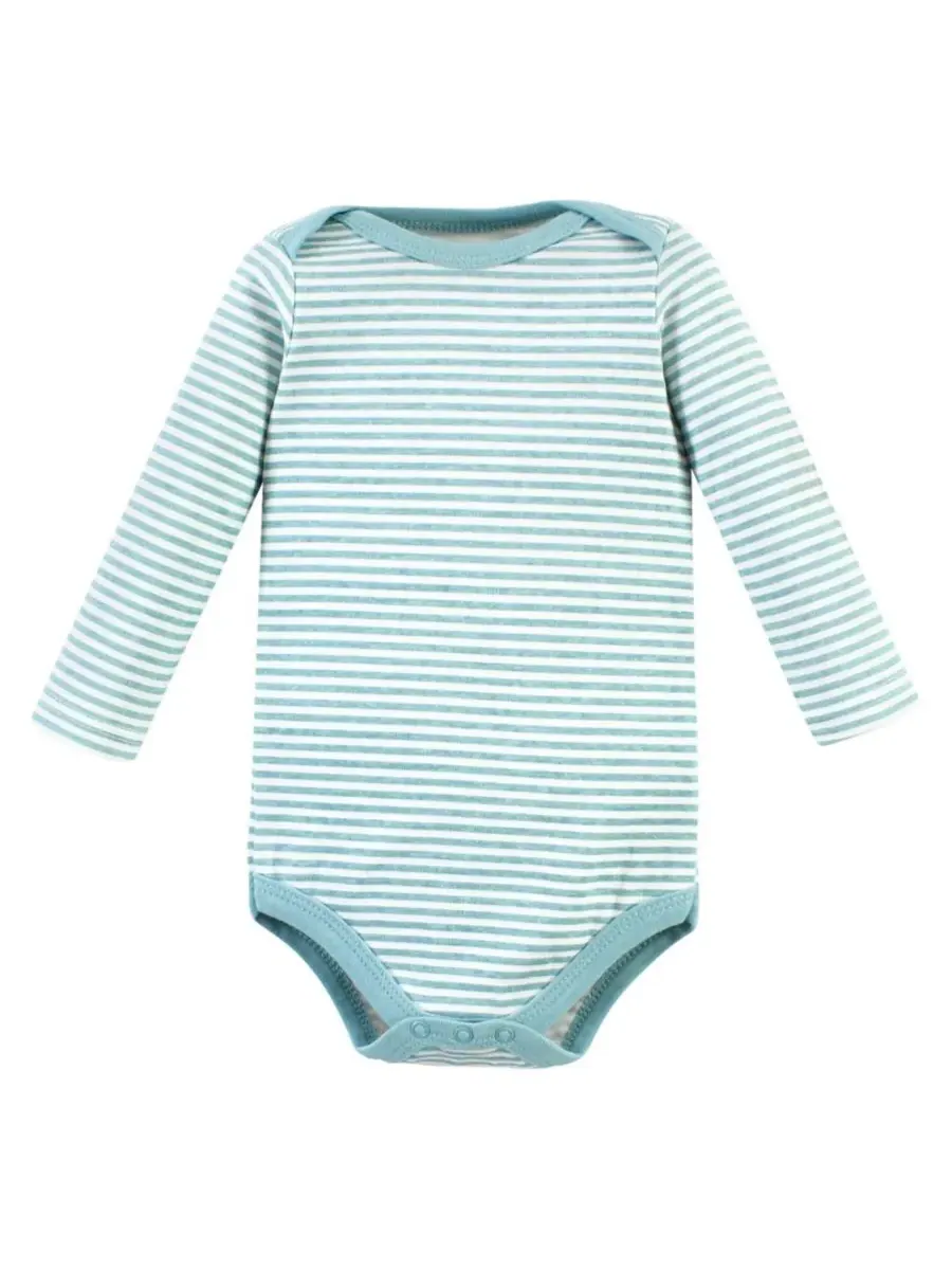 Мягкие хлопковые боди с длинными рукавами, комплект из 5 штук Hudson Baby, Kind Human 5 Pack — изображение 7 из 7