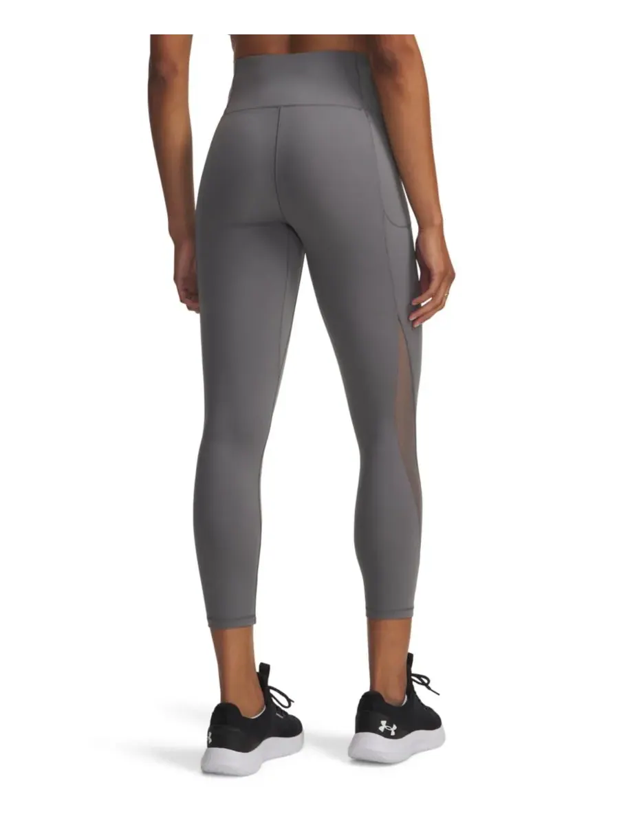 Женские леггинсы до щиколотки из сетчатой ткани с эффектом движения Under Armour — изображение 3 из 3, зеленый