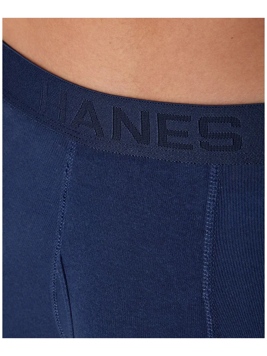Мужские однотонные боксерские трусы Ultimate Solid, комплект из 4 штук Hanes — изображение 5 из 8, синий