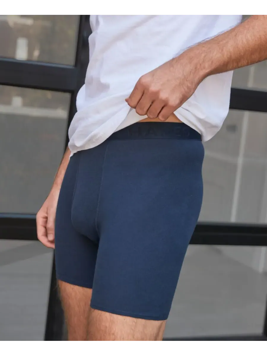 Мужские однотонные боксерские трусы Ultimate Solid, комплект из 4 штук Hanes — изображение 8 из 8, синий