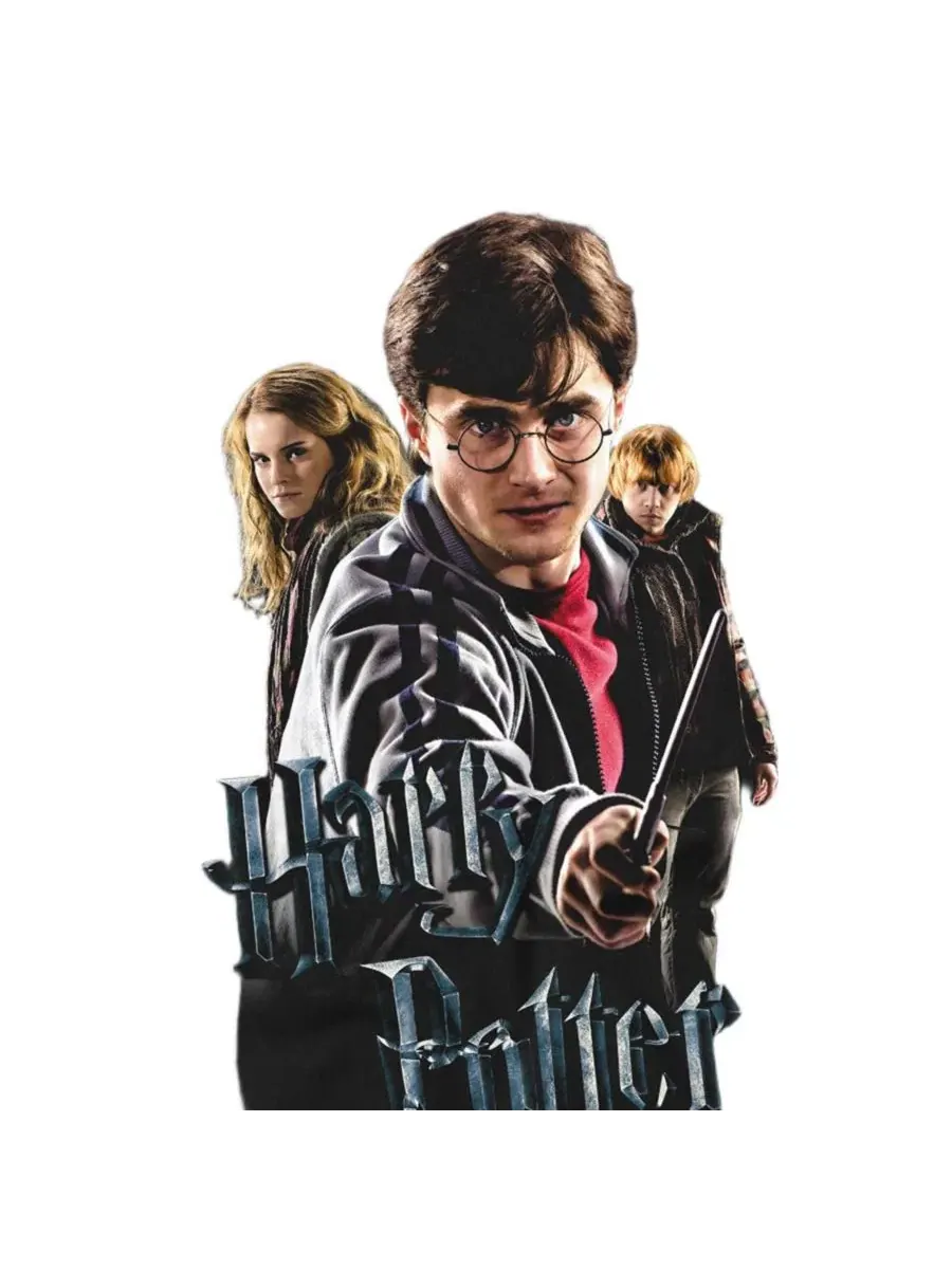 Футболка с принтом Deathly Hollows Cast Harry Potter — изображение 2 из 3, черный