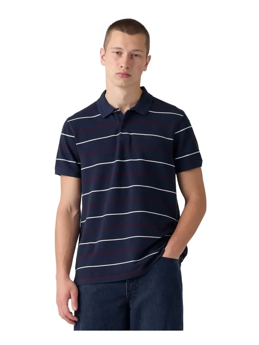 Поло классическое с коротким рукавом Levi's — изображение 1 из 4, темно-синий