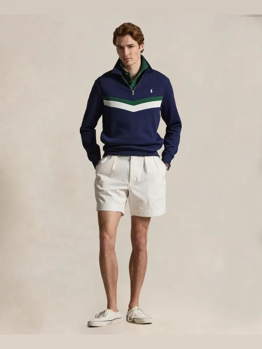 Свитшот с четверть-застежкой Polo Ralph Lauren — изображение 2 из 5, темно-синий