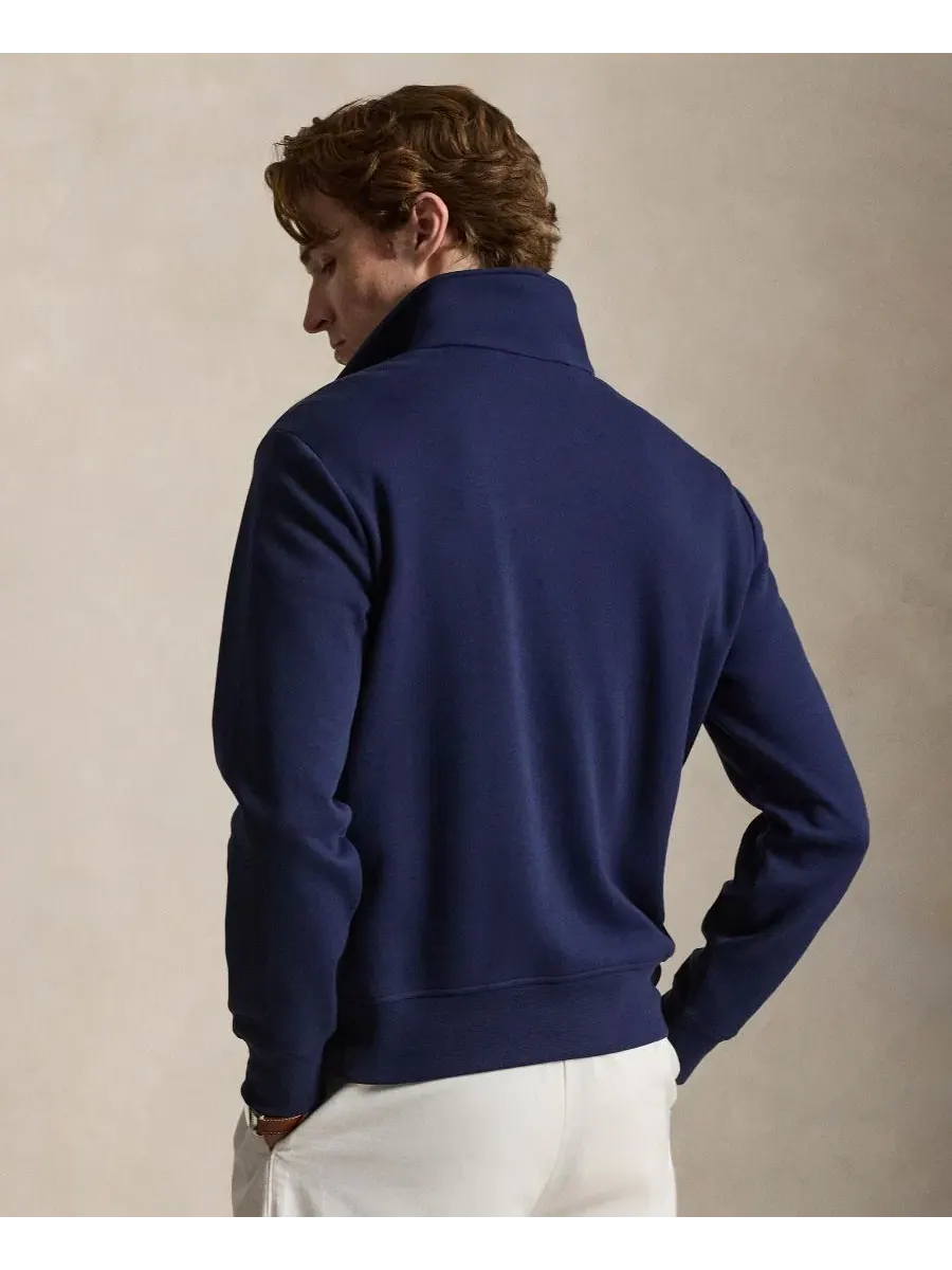 Свитшот с четверть-застежкой Polo Ralph Lauren — изображение 4 из 5, темно-синий