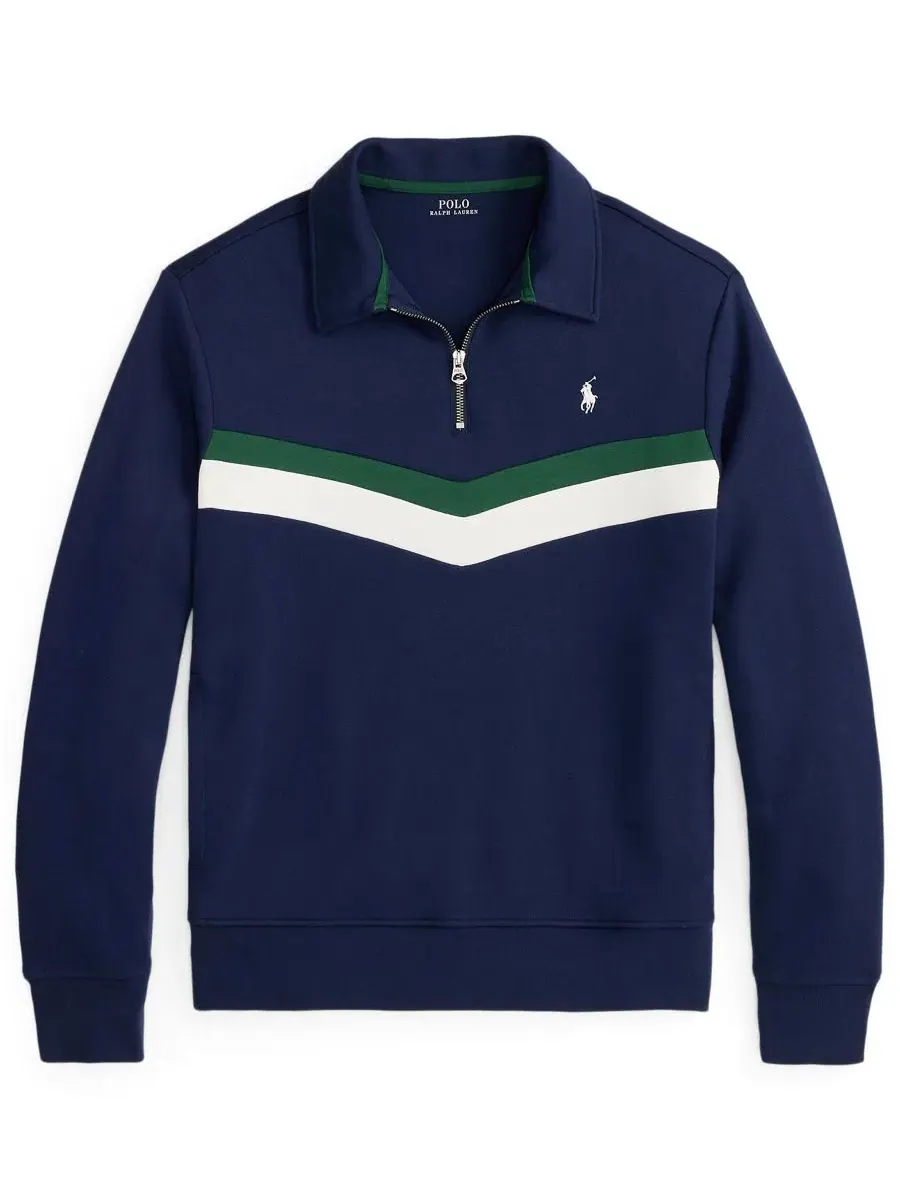 Свитшот с четверть-застежкой Polo Ralph Lauren — изображение 5 из 5, темно-синий