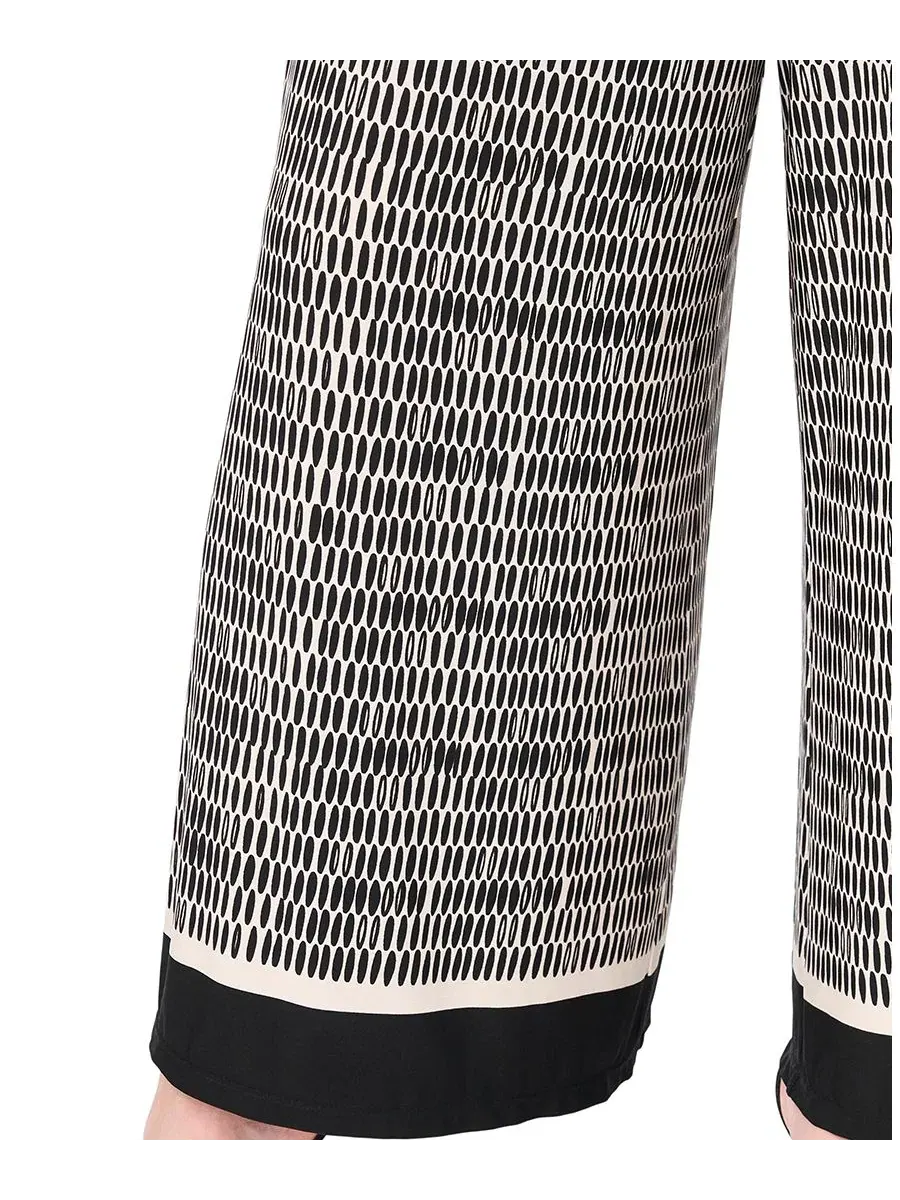 Брюки с завышенной талией на резинке, модель Pull-On Vince Camuto — изображение 3 из 6, насыщенный черный