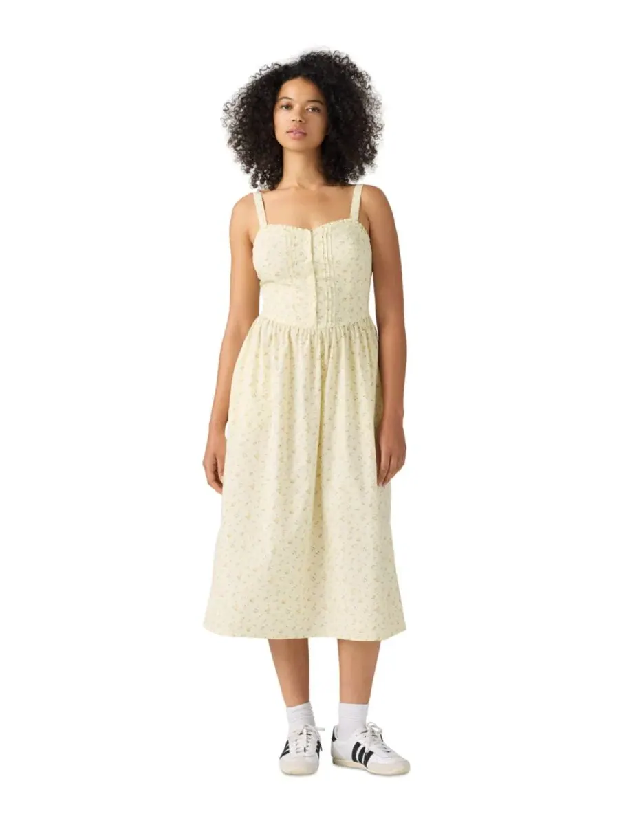 Женское платье без рукавов Delphine Levi's, Isabel Floral V2 Pear Sorbet — изображение 1 из 4