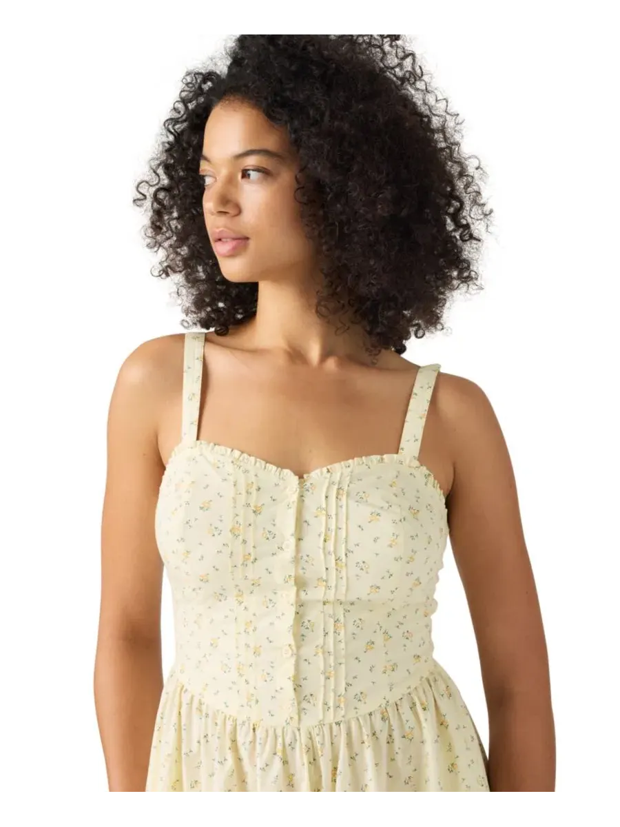 Женское платье без рукавов Delphine Levi's, Isabel Floral V2 Pear Sorbet — изображение 3 из 4